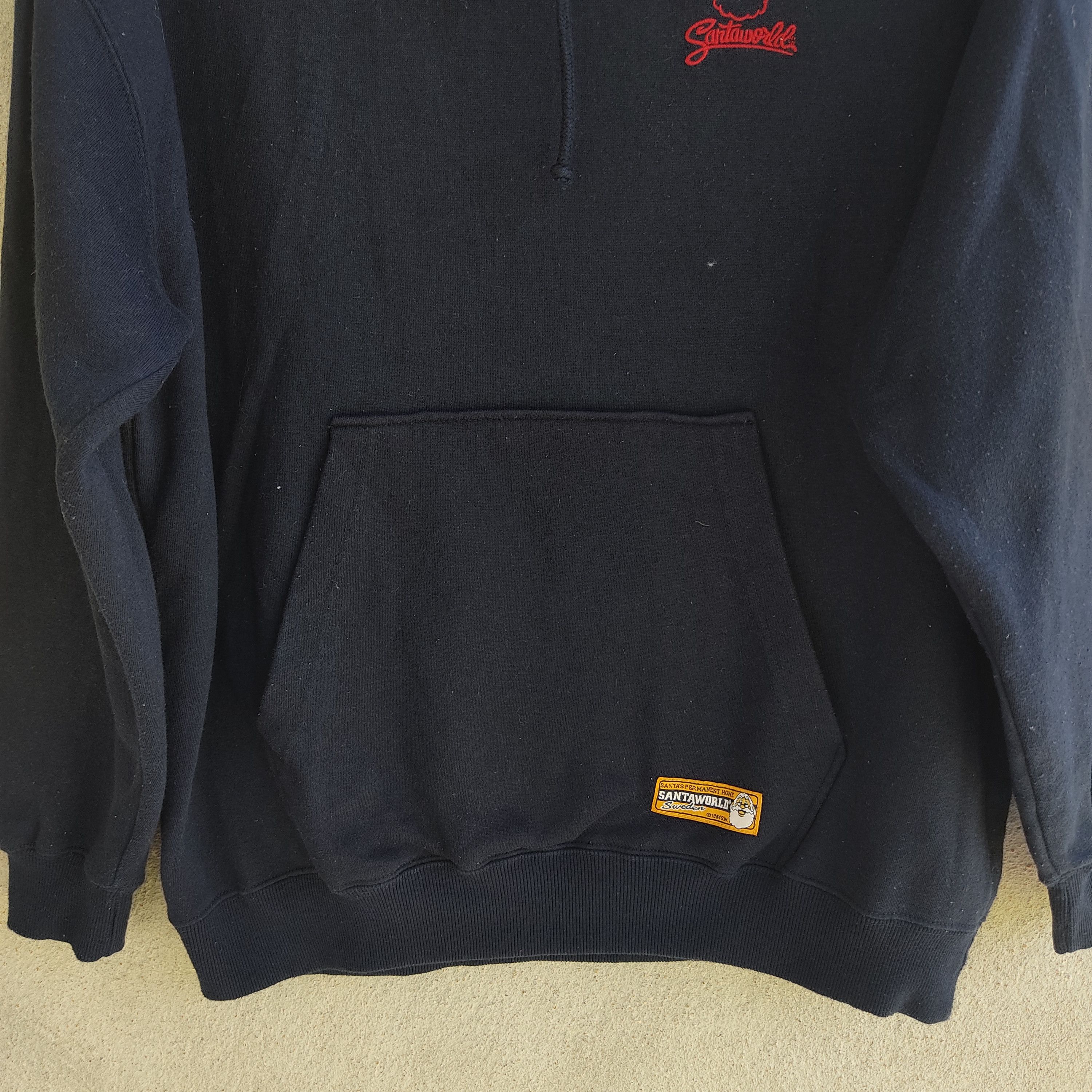 Japanese Brand Santaworld Big Logo Printed Blue Hoodie Size US L / EU 52-54 / 3 - 4 Thumbnail