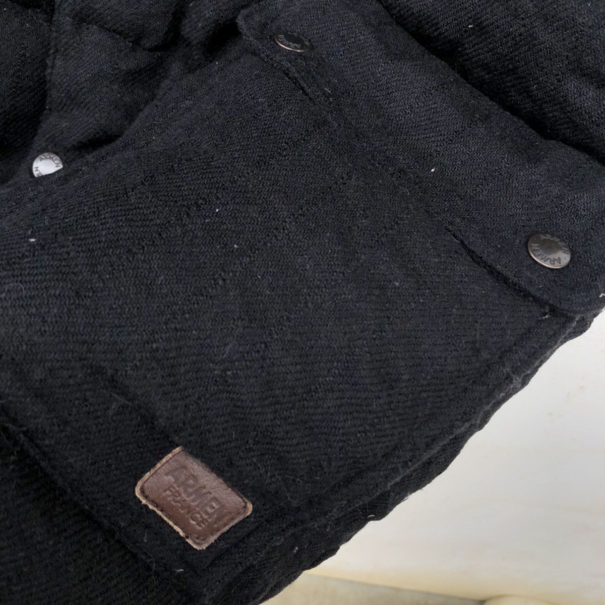 Japanese Brand QUILTED PUFFER JACKET DENIM ARMEN MADE IN FRANCE Size US M / EU 48-50 / 2 - 6 Thumbnail