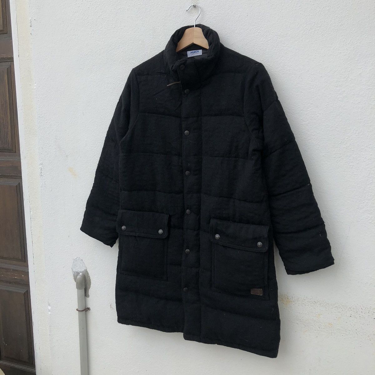 Japanese Brand QUILTED PUFFER JACKET DENIM ARMEN MADE IN FRANCE Size US M / EU 48-50 / 2 - 2 Thumbnail