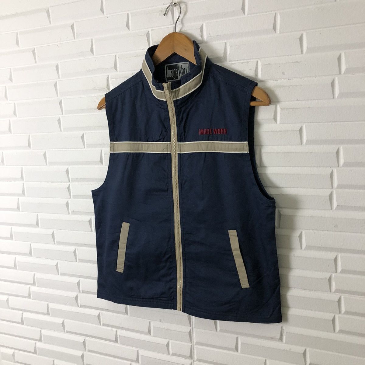Japanese Brand UTILITY ZIPPER VEST IMAGE WORK Size US M / EU 48-50 / 2 - 2 Thumbnail