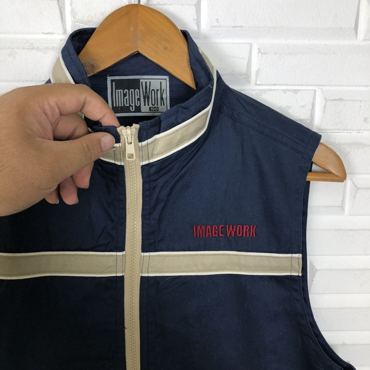 Japanese Brand UTILITY ZIPPER VEST IMAGE WORK Size US M / EU 48-50 / 2 - 5 Thumbnail
