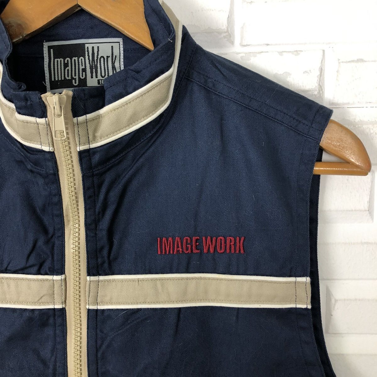 Japanese Brand UTILITY ZIPPER VEST IMAGE WORK Size US M / EU 48-50 / 2 - 4 Thumbnail