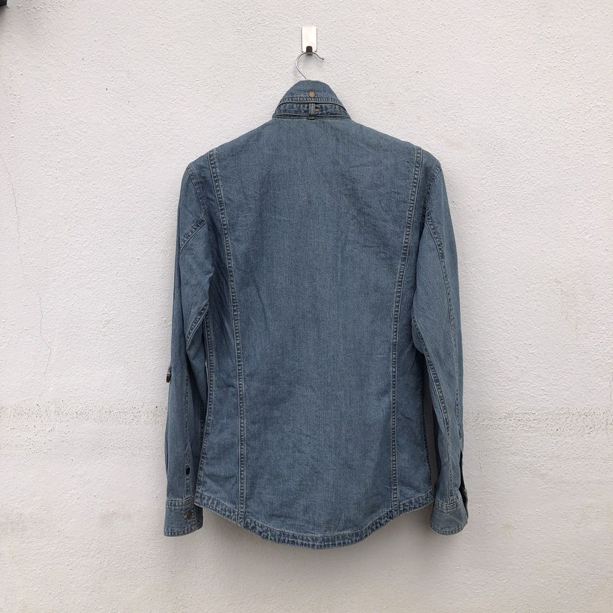 Michel Klein MICHEL KLEIN HOMME PARACHUTE BIKER DENIM JACKET Size US M / EU 48-50 / 2 - 6 Thumbnail