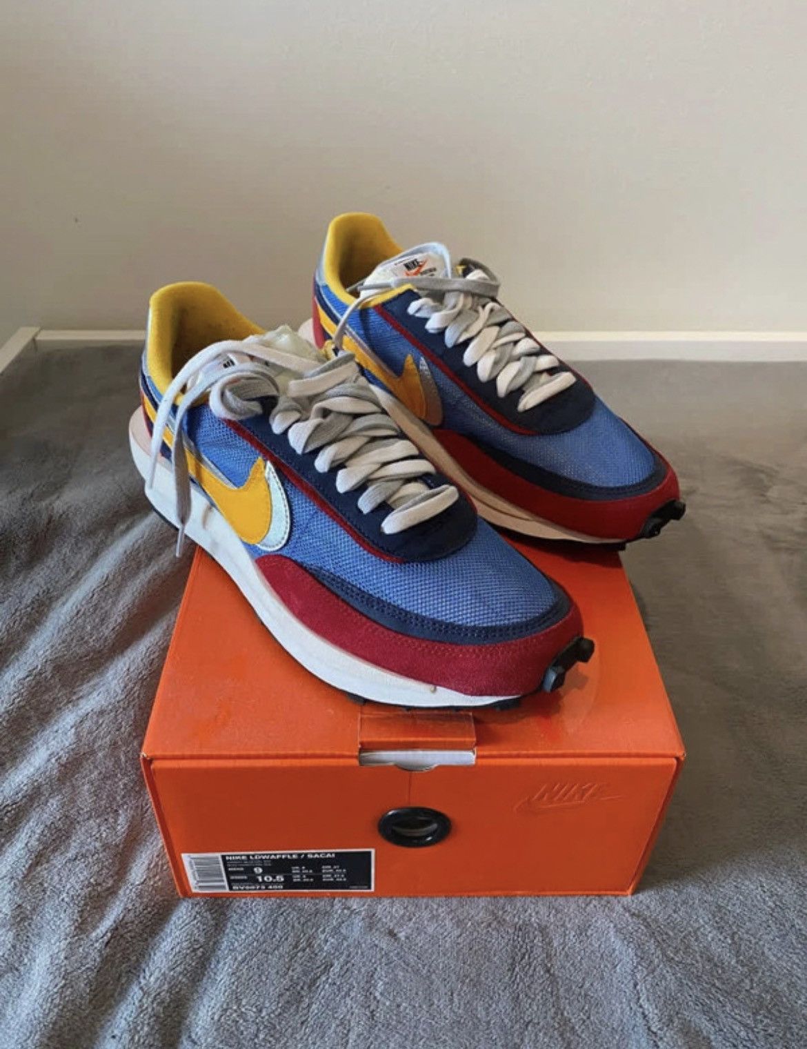 sacai x nike ldv waffle varsity blue