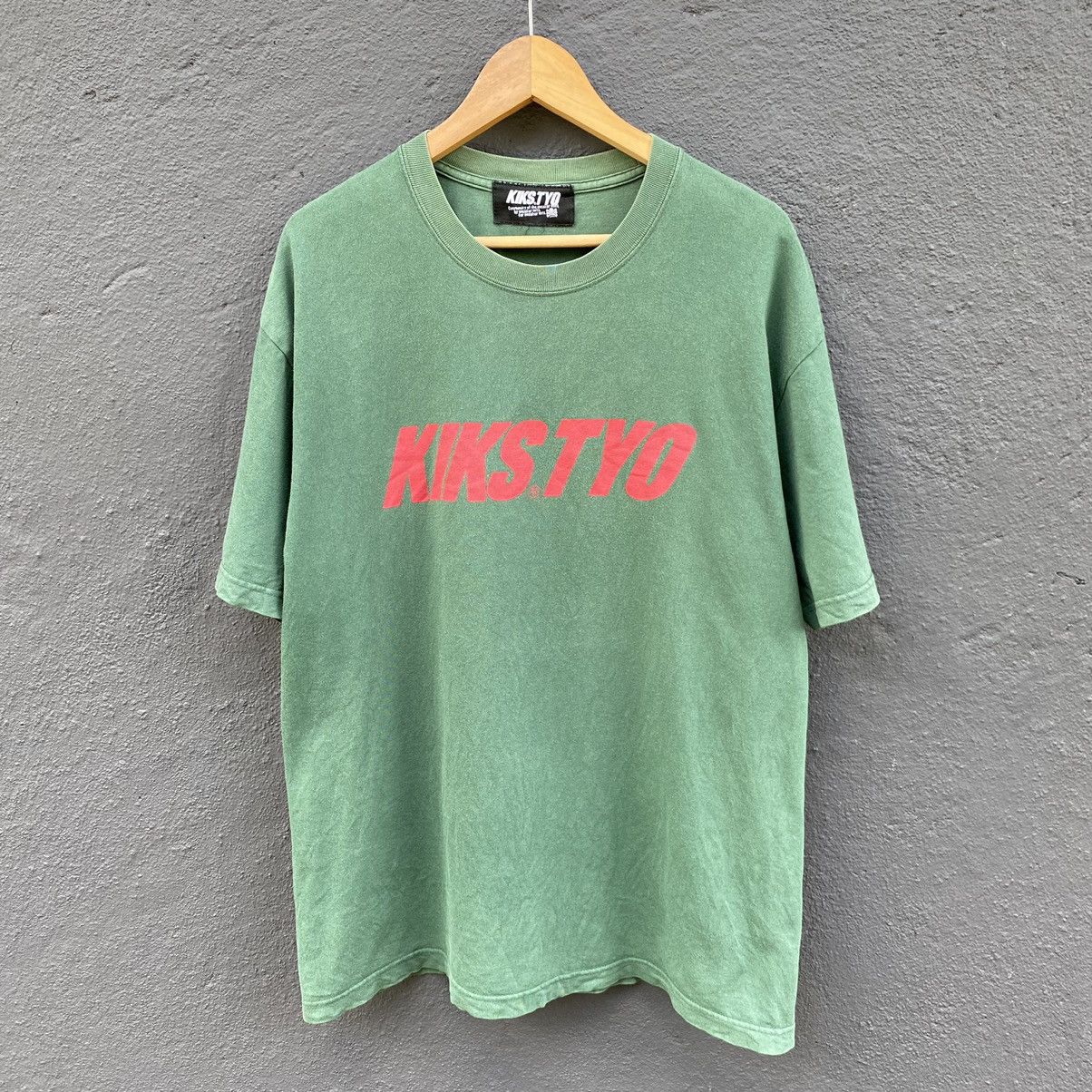 image of Thrashed Faded Kiks Tyo Tee in Green, Men's (Size XL)