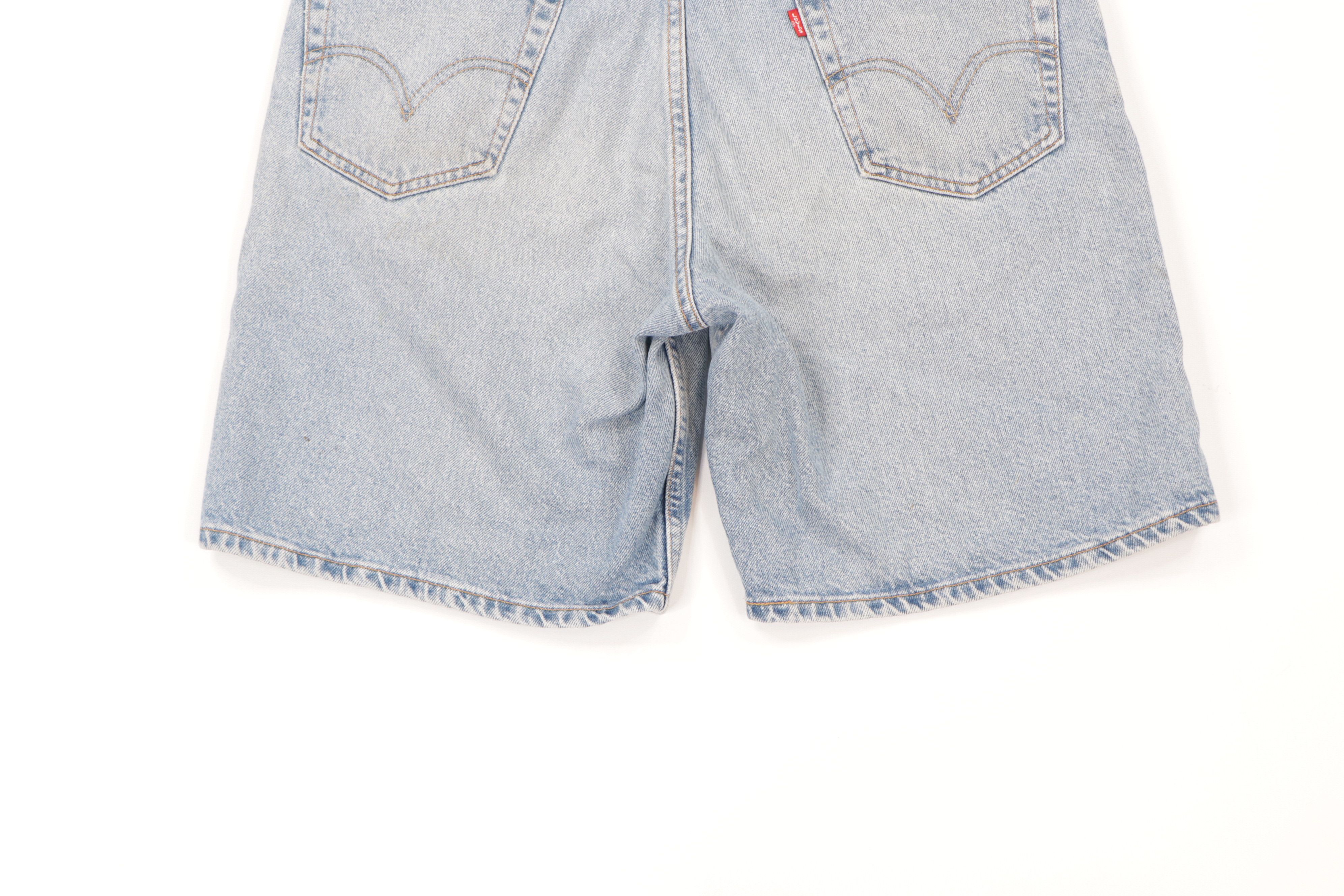 Levi's × Vintage Vintage 90s Levis 550 Relaxed Fit Faded Denim Jean Shorts Size US 36 / EU 52 - 9 Thumbnail