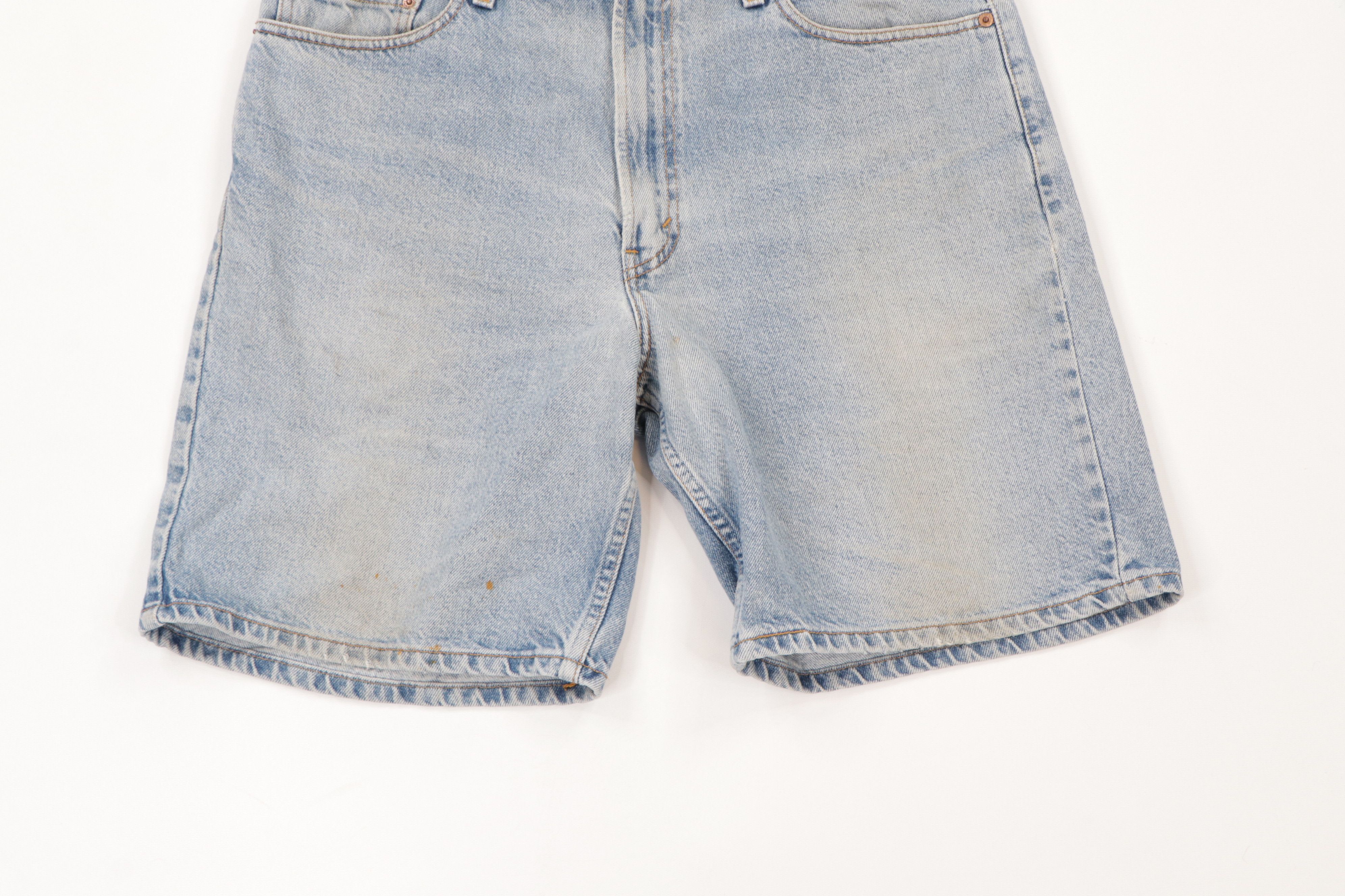 Levi's × Vintage Vintage 90s Levis 550 Relaxed Fit Faded Denim Jean Shorts Size US 36 / EU 52 - 3 Thumbnail