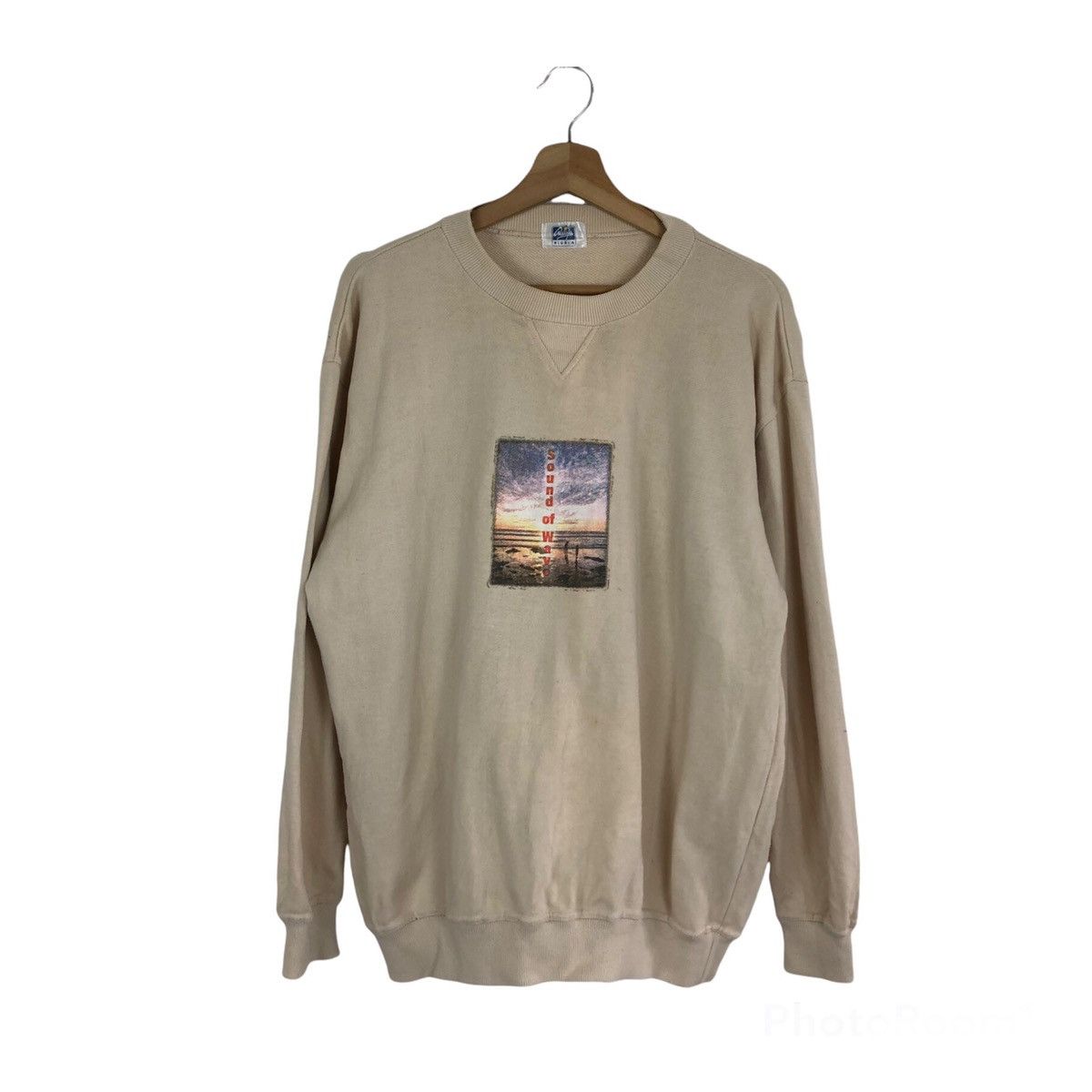 Japanese Brand VINTAGE RIVOLA SOUND OF WAVE BIGLOGO INSPIRED BY RAFF SIMON Size US L / EU 52-54 / 3 - 1 Thumbnail