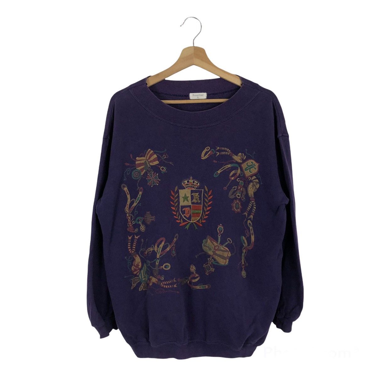 Japanese Brand VINTAGE SWEATSHIRT BIG LOGO PRESSENTIMENT Size US M / EU 48-50 / 2 - 1 Thumbnail