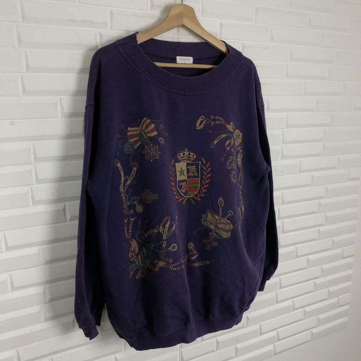Japanese Brand VINTAGE SWEATSHIRT BIG LOGO PRESSENTIMENT Size US M / EU 48-50 / 2 - 2 Thumbnail