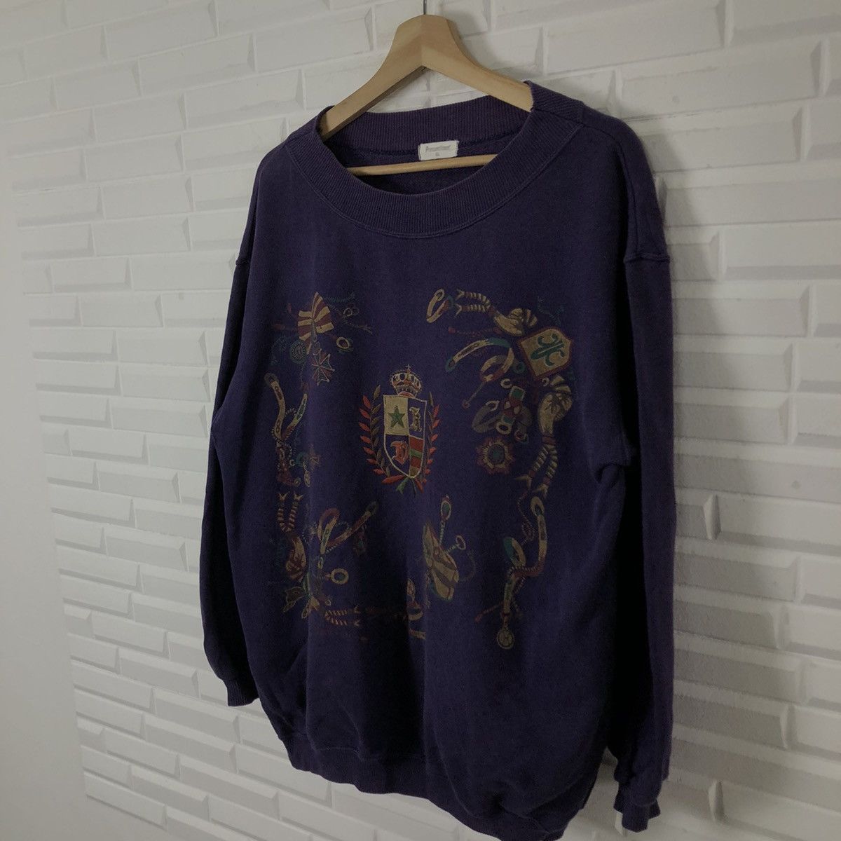 Japanese Brand VINTAGE SWEATSHIRT BIG LOGO PRESSENTIMENT Size US M / EU 48-50 / 2 - 5 Thumbnail