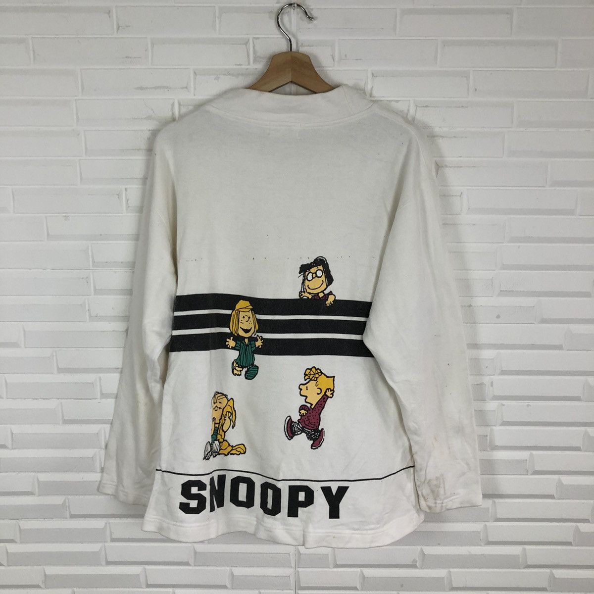 Cartoon Network VINTAGE PEANUTS SNOOPY CARTOON NETWORK BIG LOGO SWEATSHIRT Size US L / EU 52-54 / 3 - 6 Thumbnail