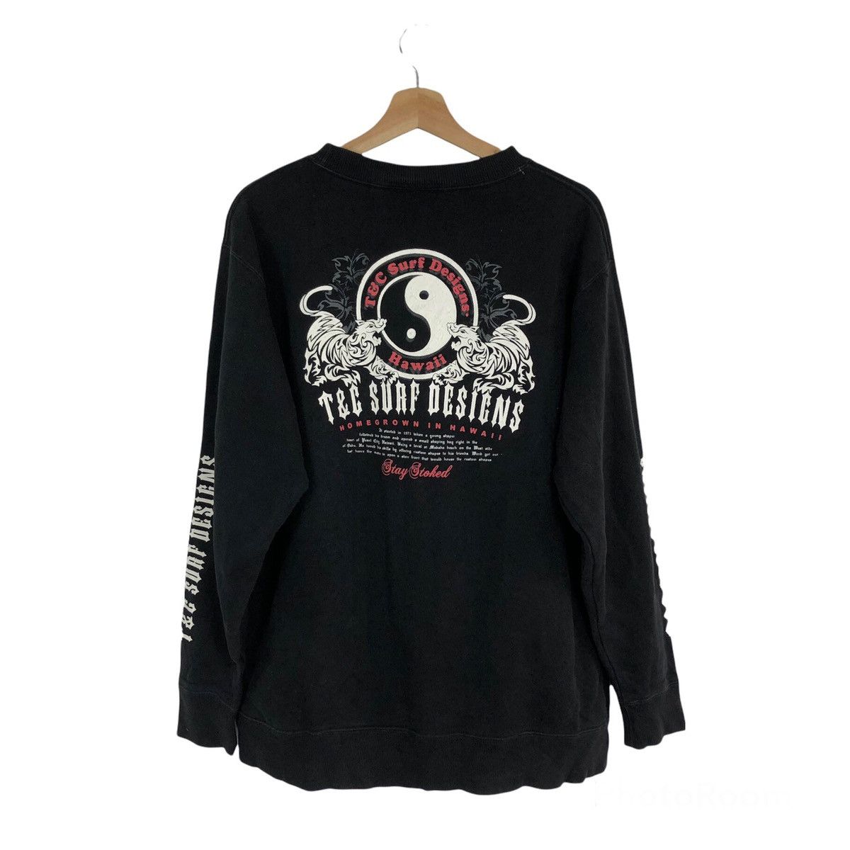 Japanese Brand T&C SURF DESIGNS BIG LOGO SWEATSHIRT RARE PUNK STYLE Size US XL / EU 56 / 4 - 1 Thumbnail