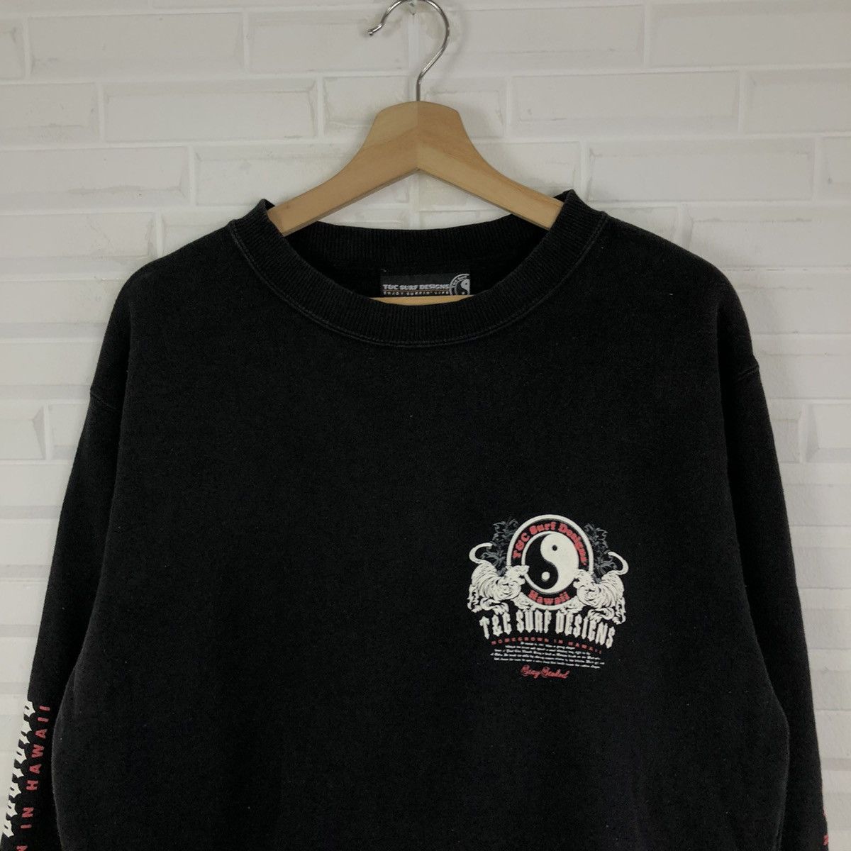 Japanese Brand T&C SURF DESIGNS BIG LOGO SWEATSHIRT RARE PUNK STYLE Size US XL / EU 56 / 4 - 4 Thumbnail