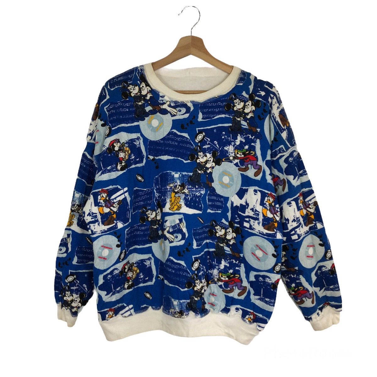 Cartoon Network VINTAGE MICKEY MOUSE BIG LOGO FULL PRINT RARE DESIGN Size US L / EU 52-54 / 3 - 2 Thumbnail