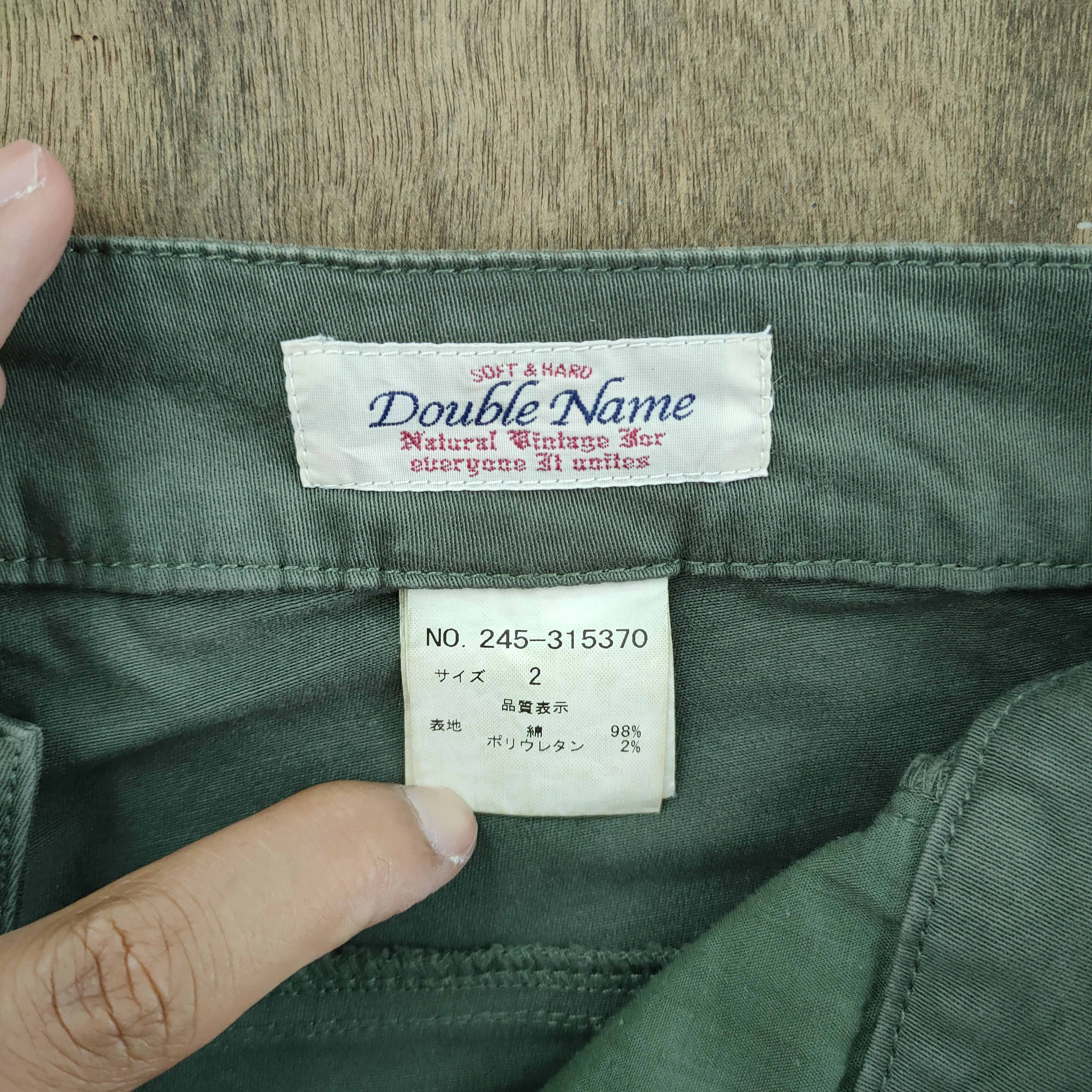 Japanese Brand × Vintage DOUBLE NAME FADED CARGO PANTS Size US 29 - 12 Thumbnail