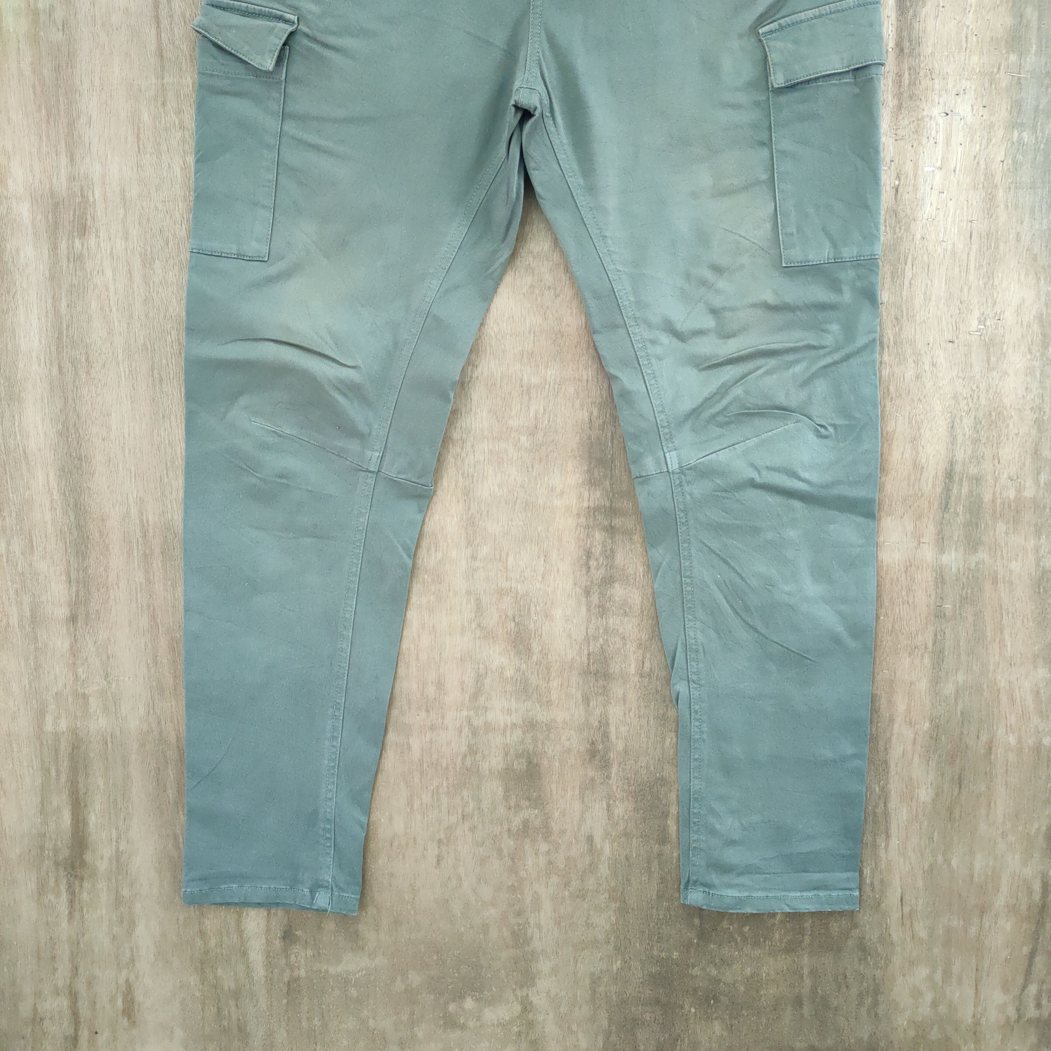 Japanese Brand × Vintage DOUBLE NAME FADED CARGO PANTS Size US 29 - 3 Thumbnail