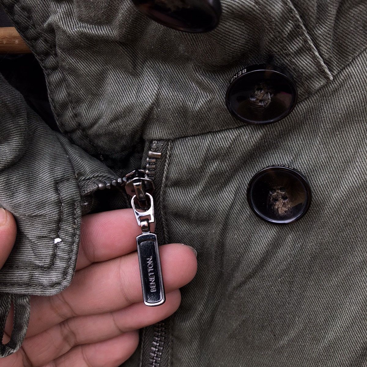 Japanese Brand MILITARY COLLECTIONS BENETTON PARACHUTE PARKA JACKET Size US M / EU 48-50 / 2 - 10 Thumbnail
