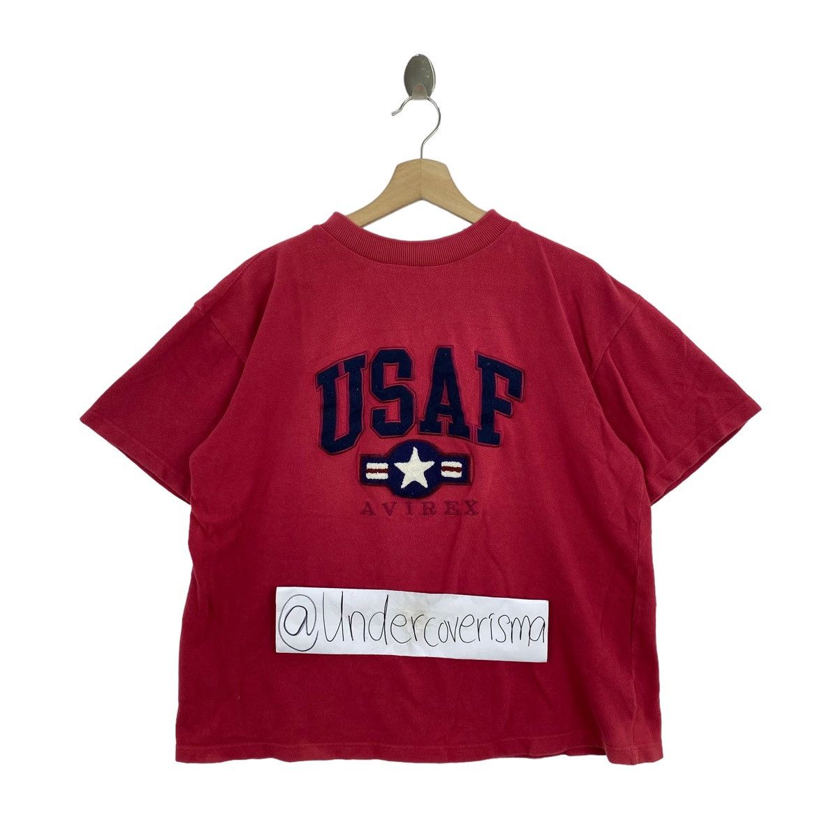 Avirex AVIREX USA ARMY Air Force Embroidered Logo Red Oversize Size US L / EU 52-54 / 3 - 1 Thumbnail