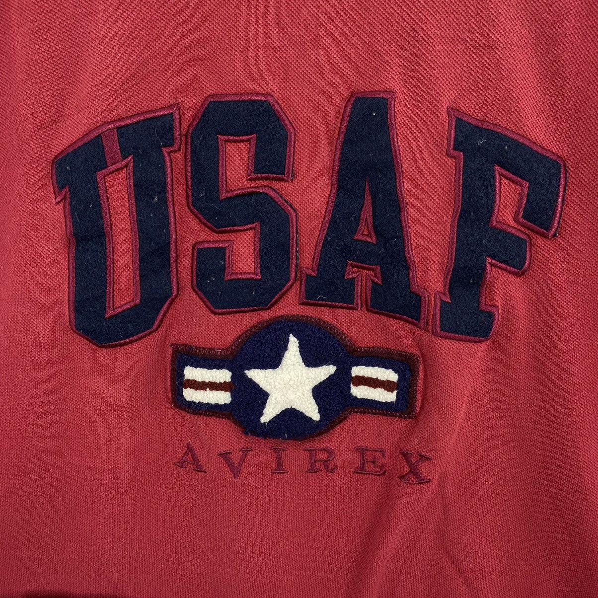 Avirex AVIREX USA ARMY Air Force Embroidered Logo Red Oversize Size US L / EU 52-54 / 3 - 3 Thumbnail