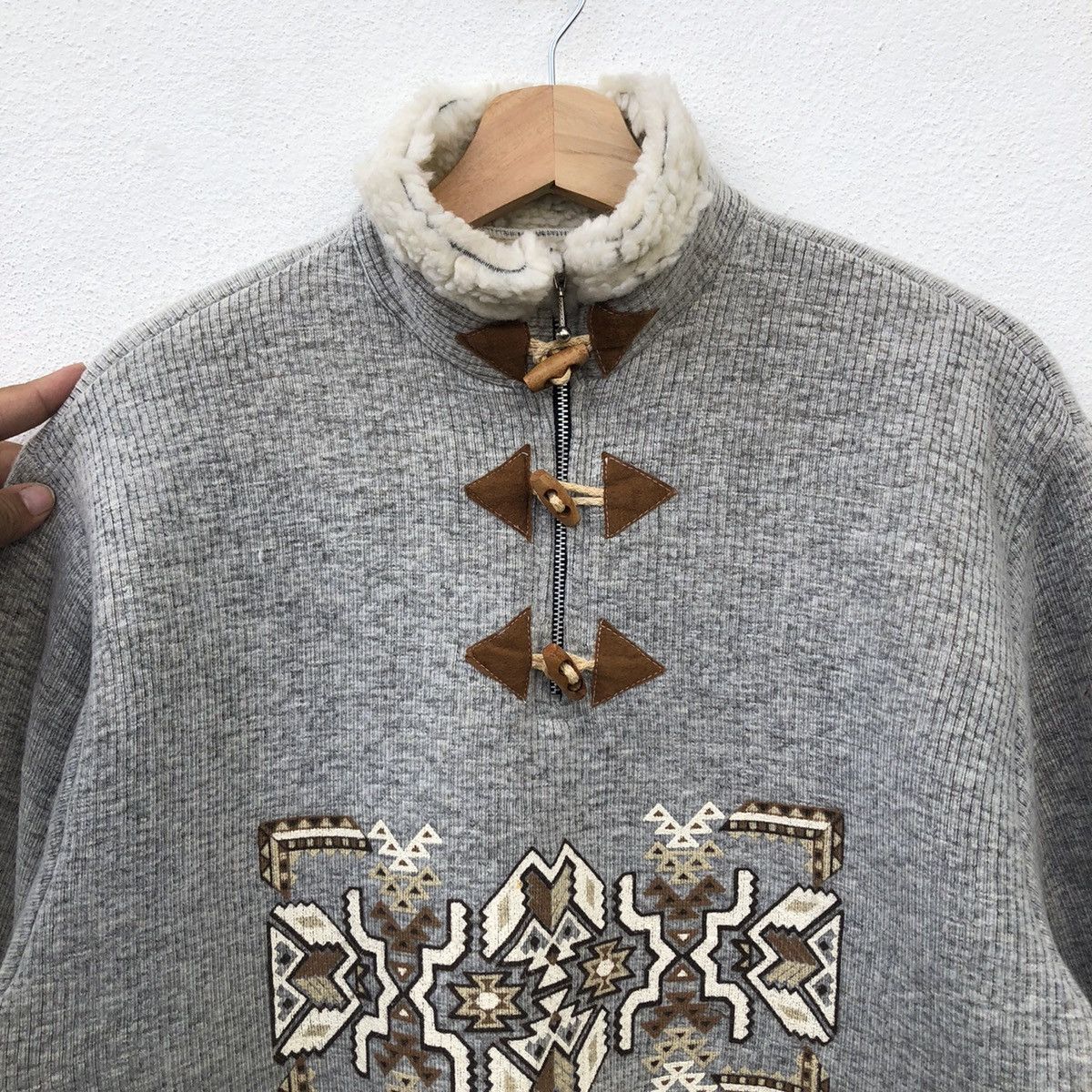 Japanese Brand VINTAGE SUN CITY JACKET NAVAJO DESIGN FABRIC OF FRANCE Size US M / EU 48-50 / 2 - 8 Thumbnail