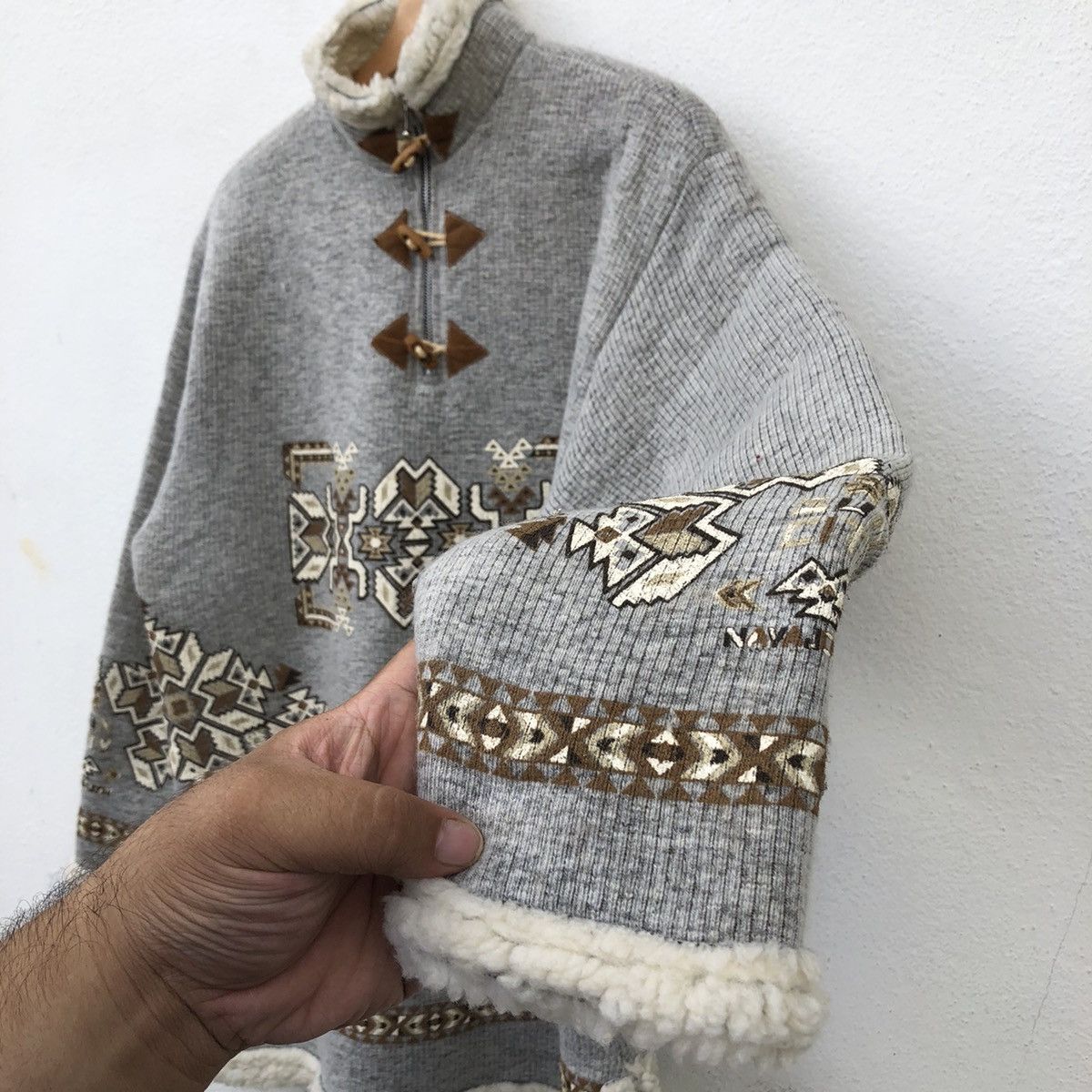 Japanese Brand VINTAGE SUN CITY JACKET NAVAJO DESIGN FABRIC OF FRANCE Size US M / EU 48-50 / 2 - 7 Thumbnail