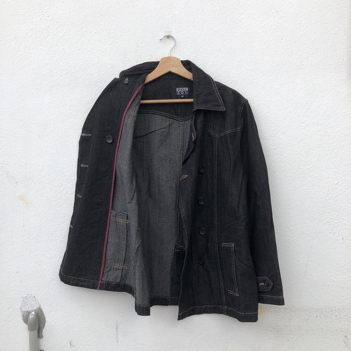 Japanese Brand DENIM JACKET DOUBLE BREAST BY BUGLE BOY WORKERS WEAR Size US M / EU 48-50 / 2 - 10 Thumbnail