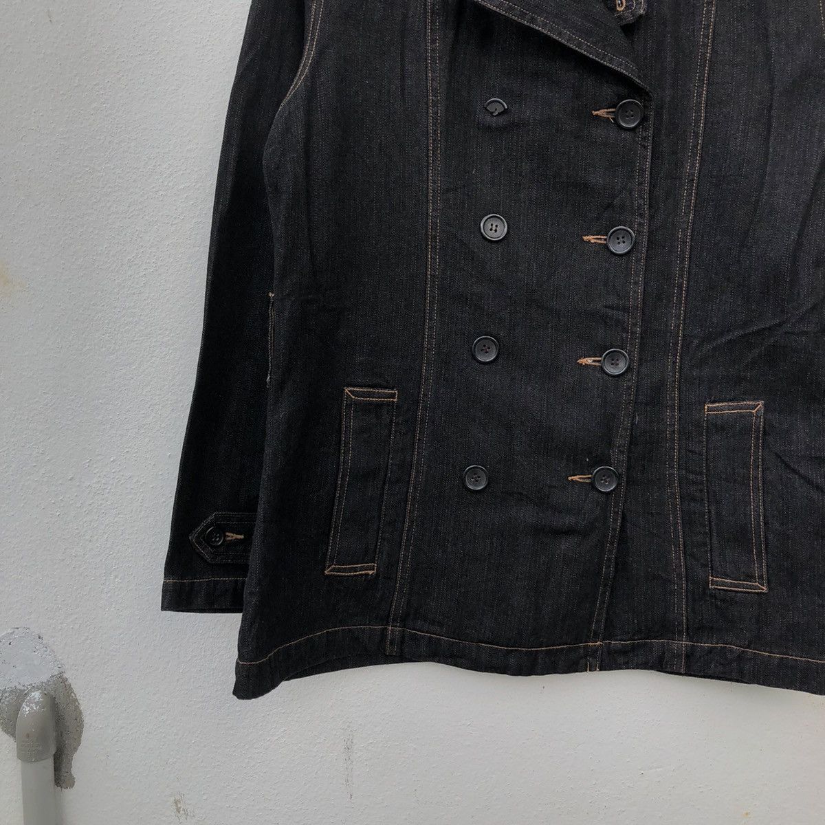 Japanese Brand DENIM JACKET DOUBLE BREAST BY BUGLE BOY WORKERS WEAR Size US M / EU 48-50 / 2 - 3 Thumbnail