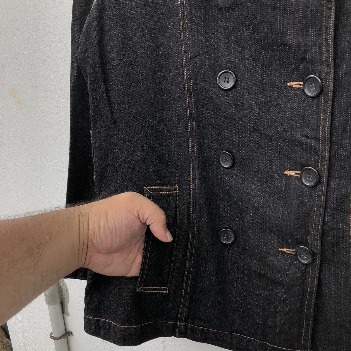 Japanese Brand DENIM JACKET DOUBLE BREAST BY BUGLE BOY WORKERS WEAR Size US M / EU 48-50 / 2 - 6 Thumbnail