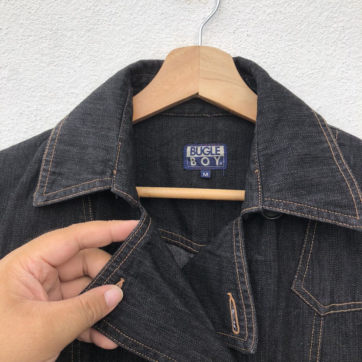 Japanese Brand DENIM JACKET DOUBLE BREAST BY BUGLE BOY WORKERS WEAR Size US M / EU 48-50 / 2 - 8 Thumbnail