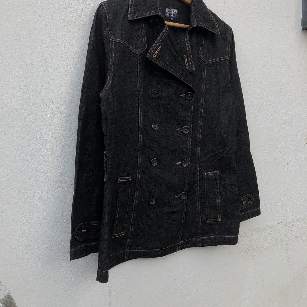 Japanese Brand DENIM JACKET DOUBLE BREAST BY BUGLE BOY WORKERS WEAR Size US M / EU 48-50 / 2 - 4 Thumbnail