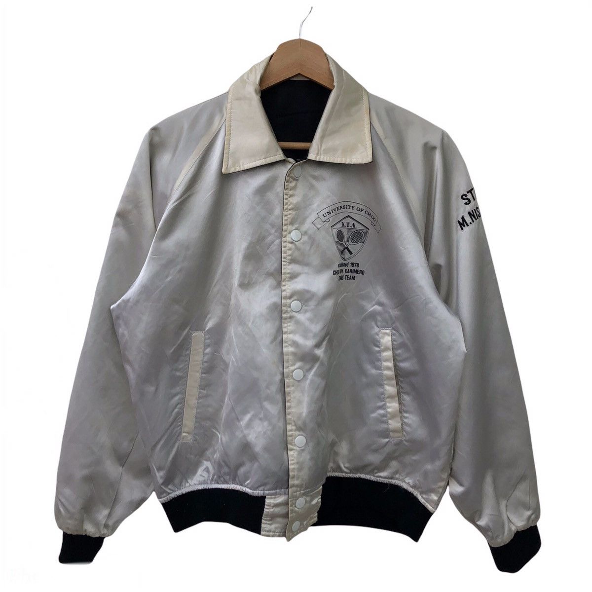 Japanese Brand REVERSIBLE VARSITY JACKET CHUOUNIVERSITY TENNIS ASSOCIATION Size US L / EU 52-54 / 3 - 3 Thumbnail