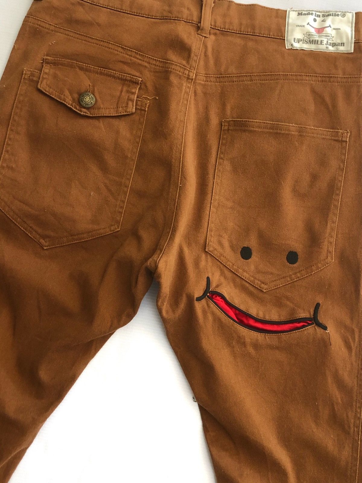 Japanese Brand ❌DELETE TODAY🚨 SMILEY Baggy Pants Slim Fit sz 32 Size US 32 / EU 48 - 4 Thumbnail