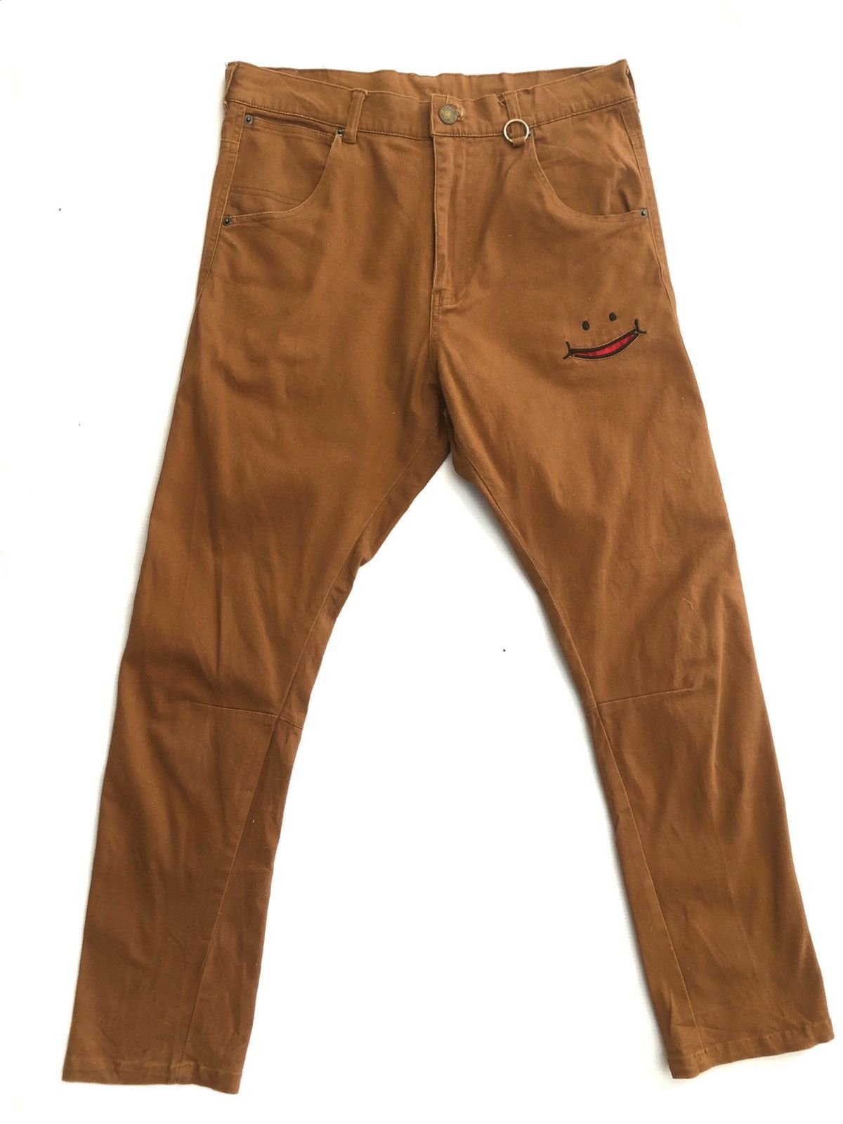 Japanese Brand ❌DELETE TODAY🚨 SMILEY Baggy Pants Slim Fit sz 32 Size US 32 / EU 48 - 1 Thumbnail