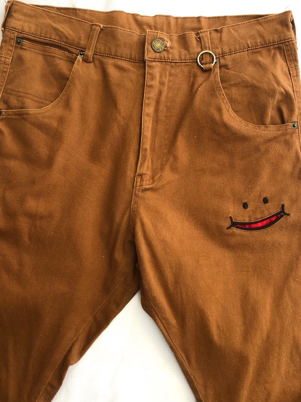 Japanese Brand ❌DELETE TODAY🚨 SMILEY Baggy Pants Slim Fit sz 32 Size US 32 / EU 48 - 3 Thumbnail