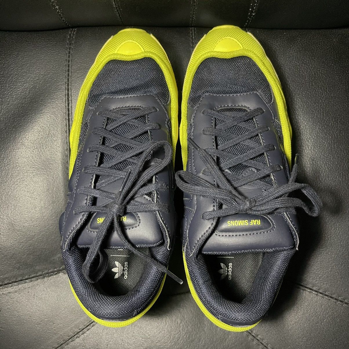 Adidas × Raf Simons Adidas Raf simons ozweego yellow fw18 Size US 9 / EU 42 - 7 Thumbnail