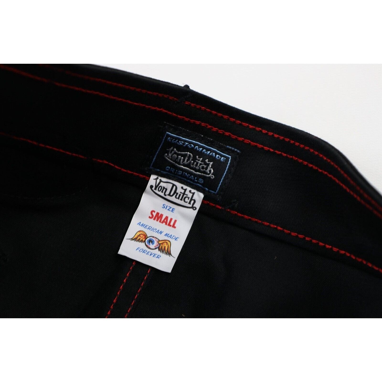 Vintage × Von Dutch NOS Vintage Y2K Von Dutch Stretch Denim Mini Skirt Size 30" / US 8 / IT 44 - 6 Thumbnail