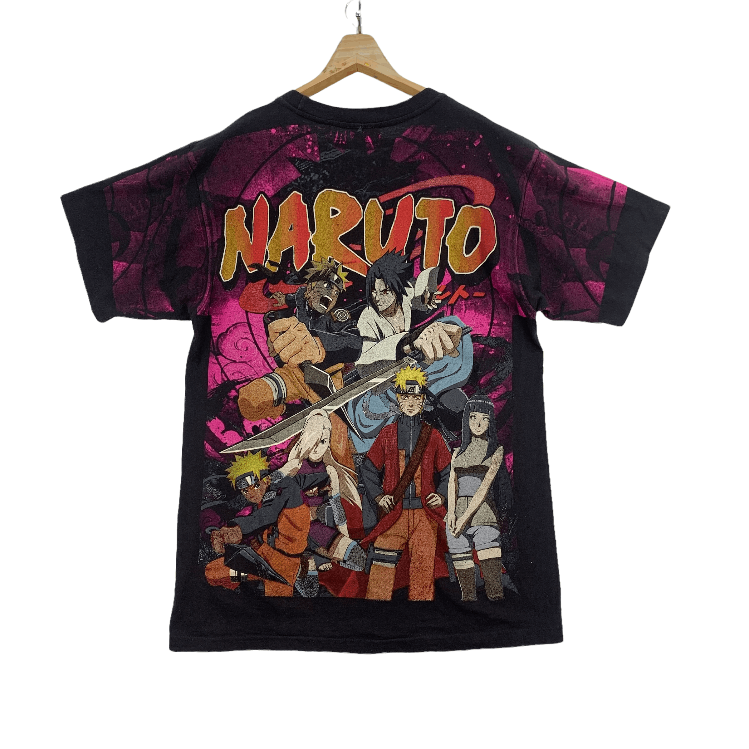 Anime Vtg Wild Oats Anime Naruto Printed Bootleg Tee #4035-140 Size US XL / EU 56 / 4 - 10 Thumbnail