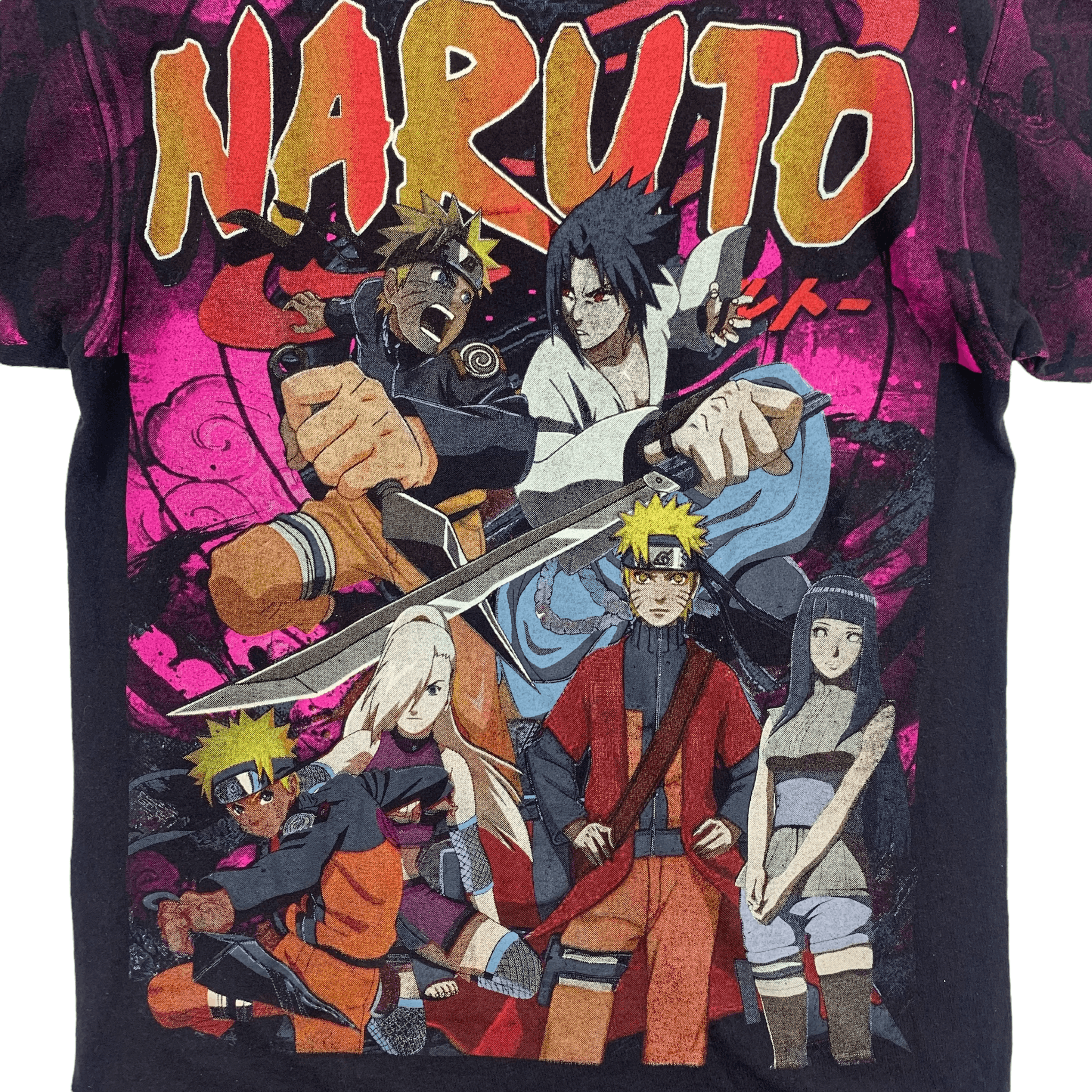 Anime Vtg Wild Oats Anime Naruto Printed Bootleg Tee #4035-140 Size US XL / EU 56 / 4 - 13 Thumbnail