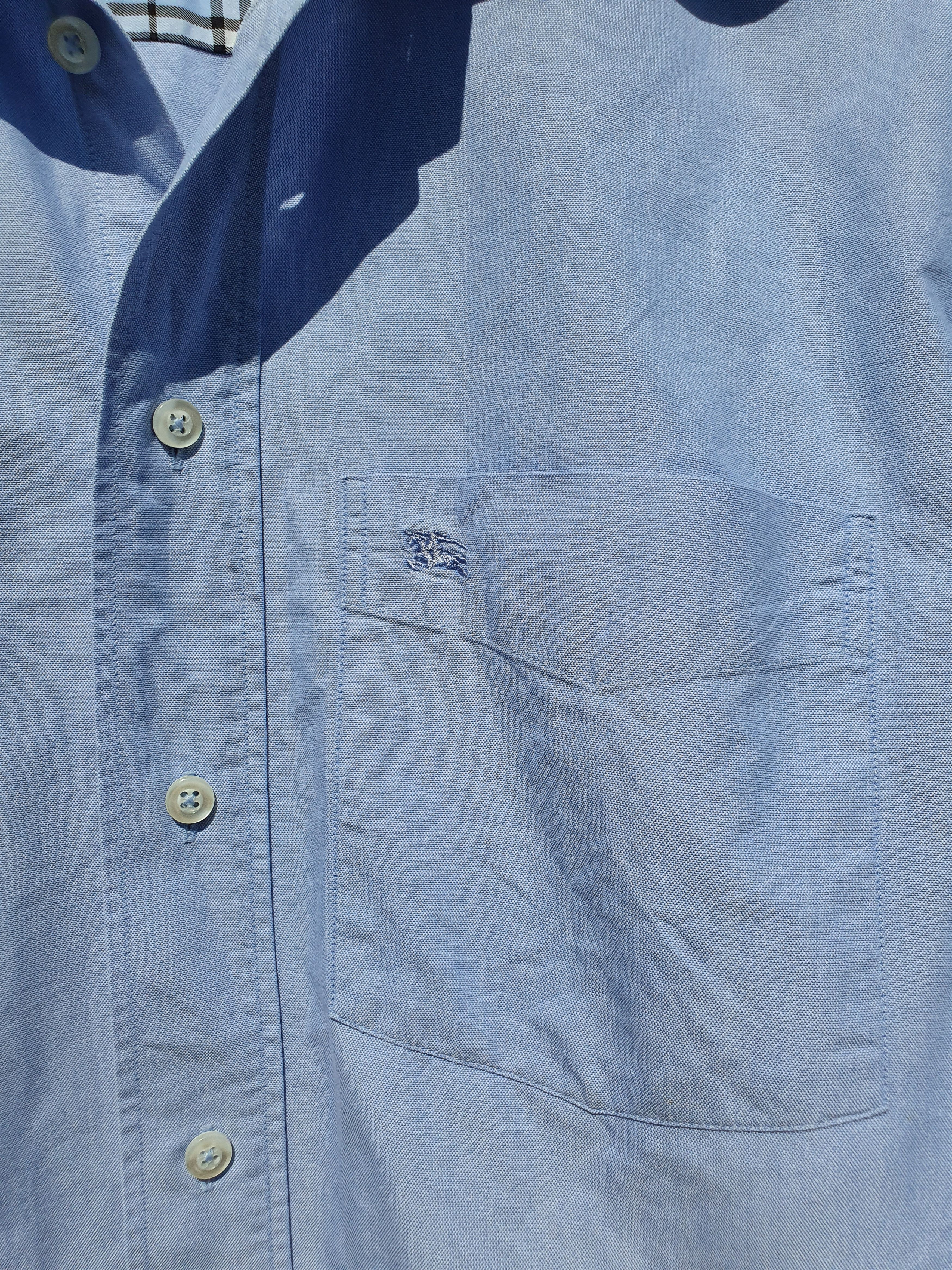 Burberry × Burberry Prorsum Rare Size Burberry Light Blue Nova Check Shirt Size US XXL / EU 58 / 5 - 6 Thumbnail