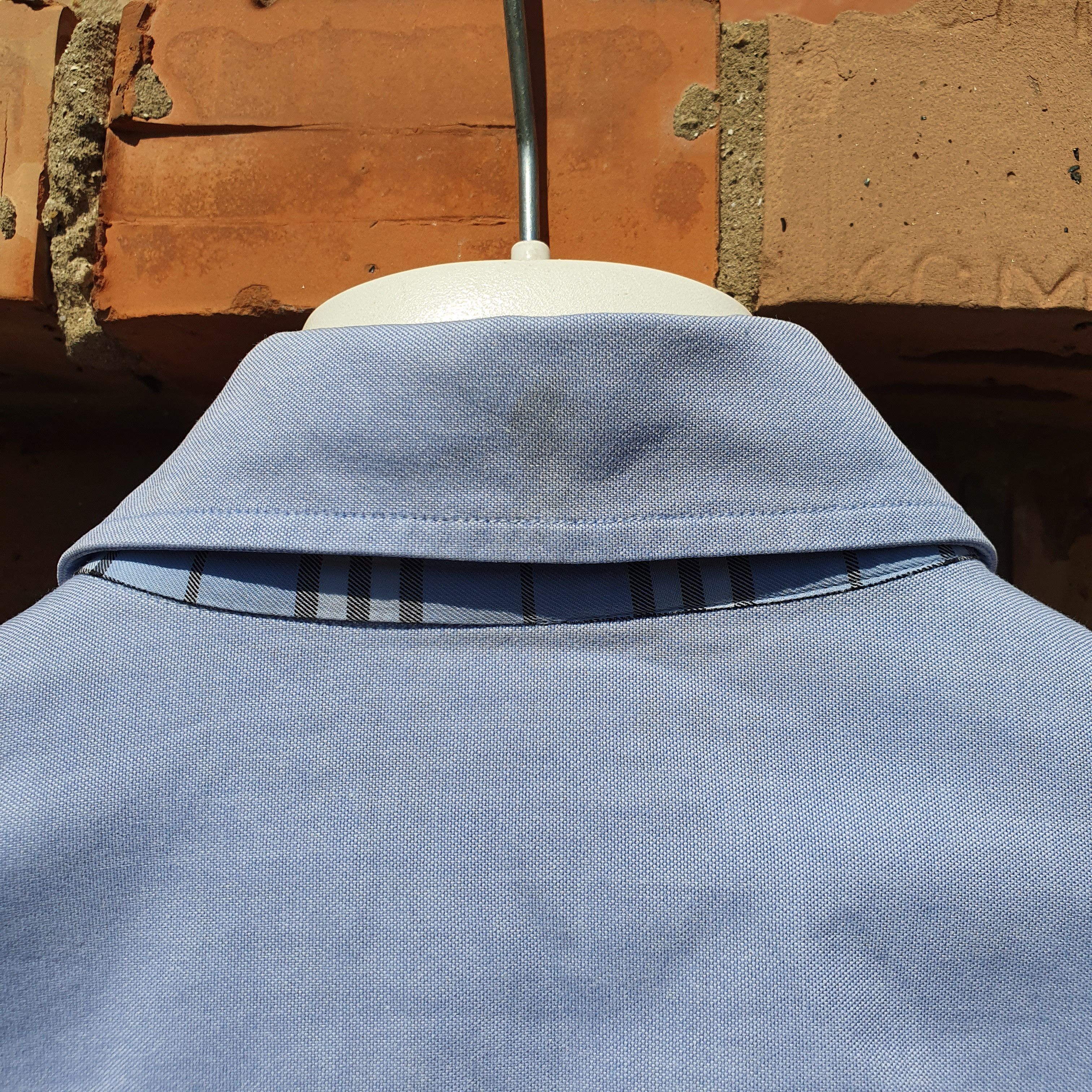Burberry × Burberry Prorsum Rare Size Burberry Light Blue Nova Check Shirt Size US XXL / EU 58 / 5 - 9 Thumbnail