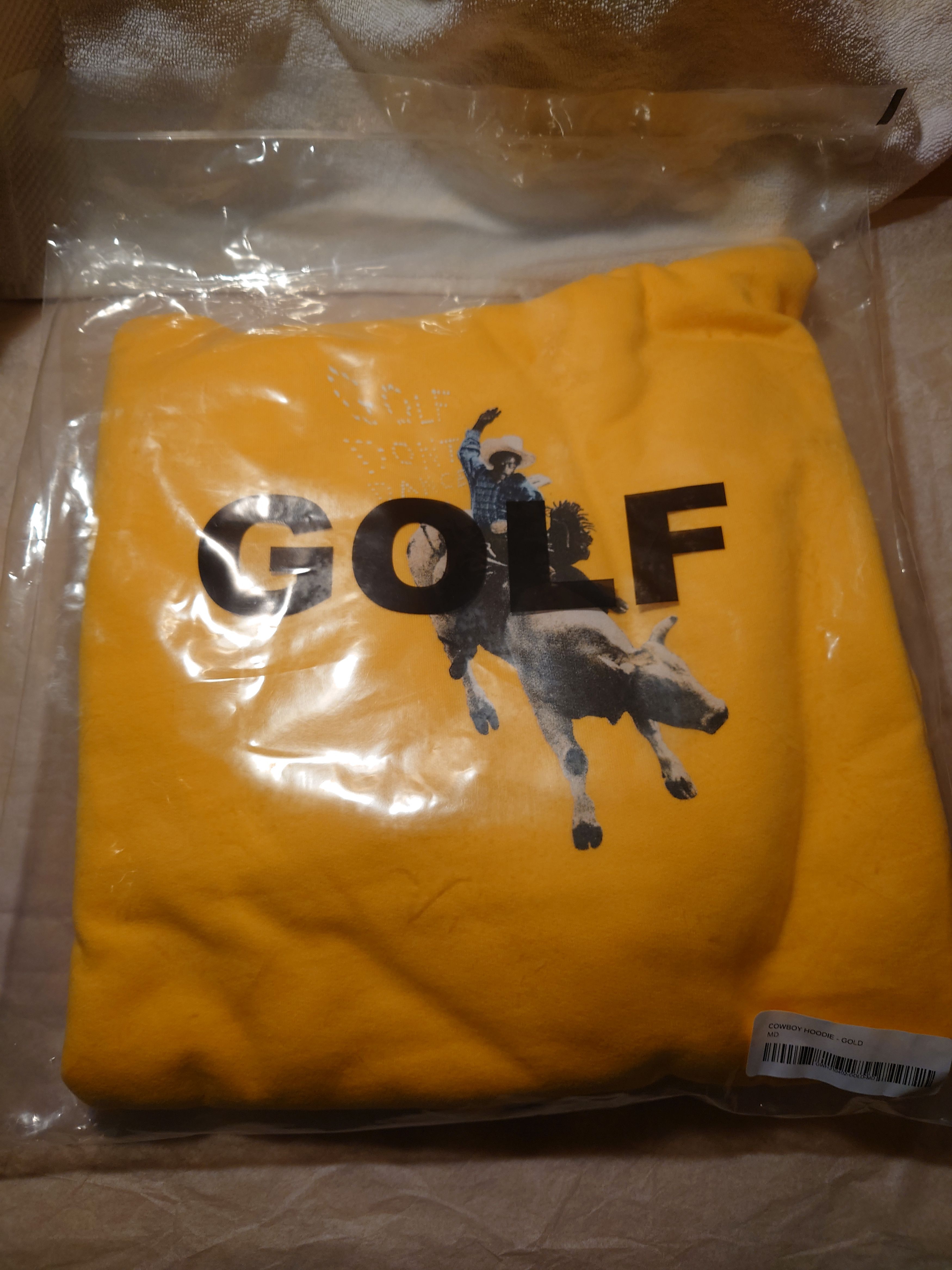 Golf Wang × Tyler The Creator Gold Cowboy Hoodie Size US M / EU 48-50 / 2 - 2 Thumbnail