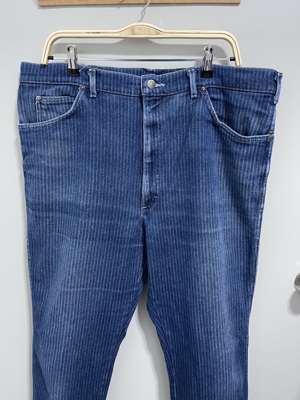Lee × Vintage Vintage Lee Hickory Distressed Denim Jeans Size US 39 - 2 Thumbnail