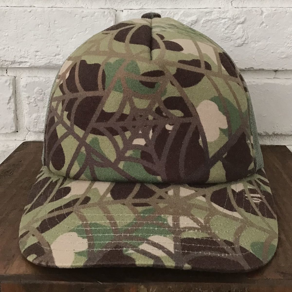 Bape BAPE × Marvel comics Spider Man camo trucker hat cap | Grailed