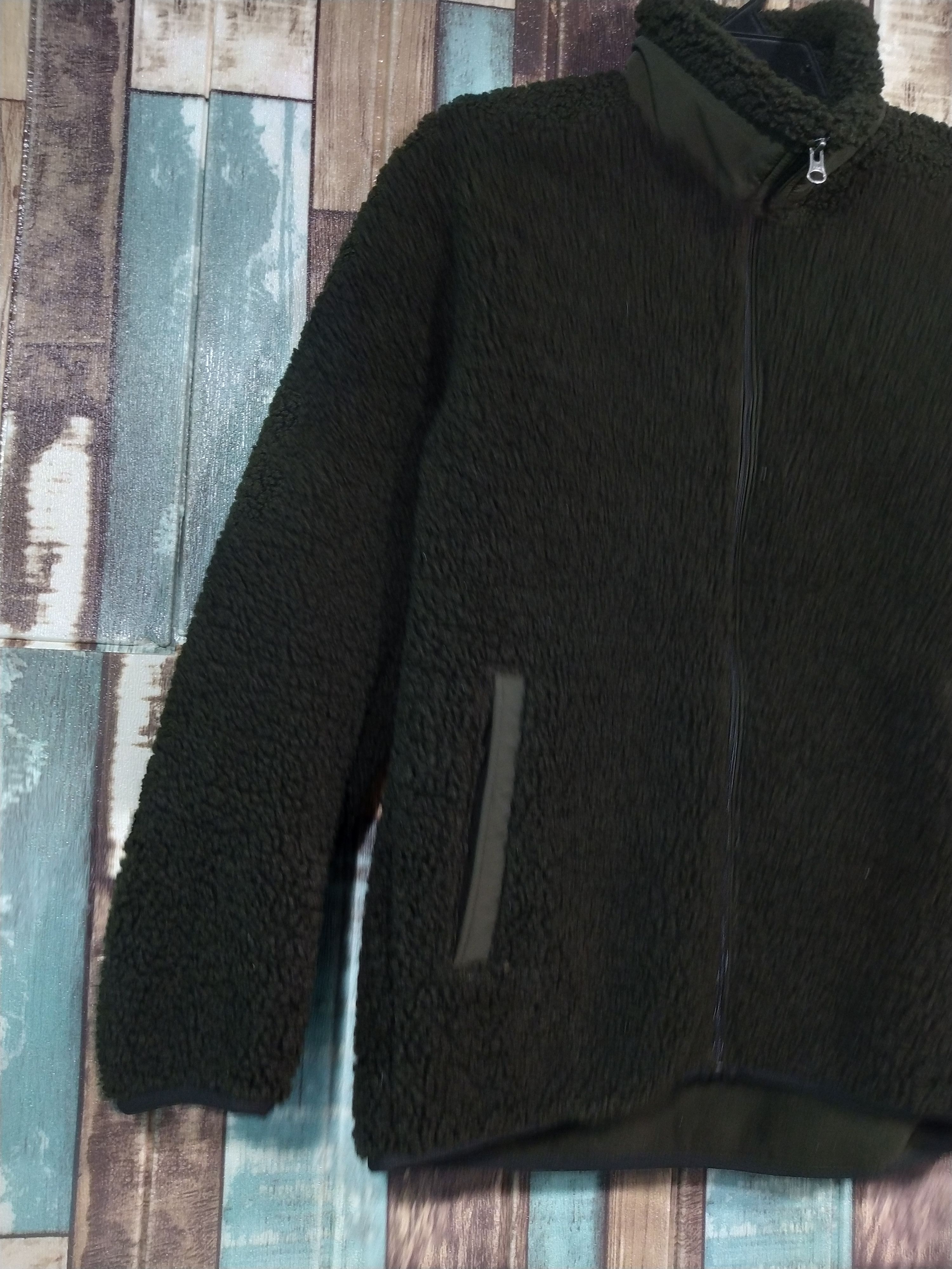 Uniqlo × Vintage Uniglo Dark Green Bulky Fleece Size US M / EU 48-50 / 2 - 2 Thumbnail