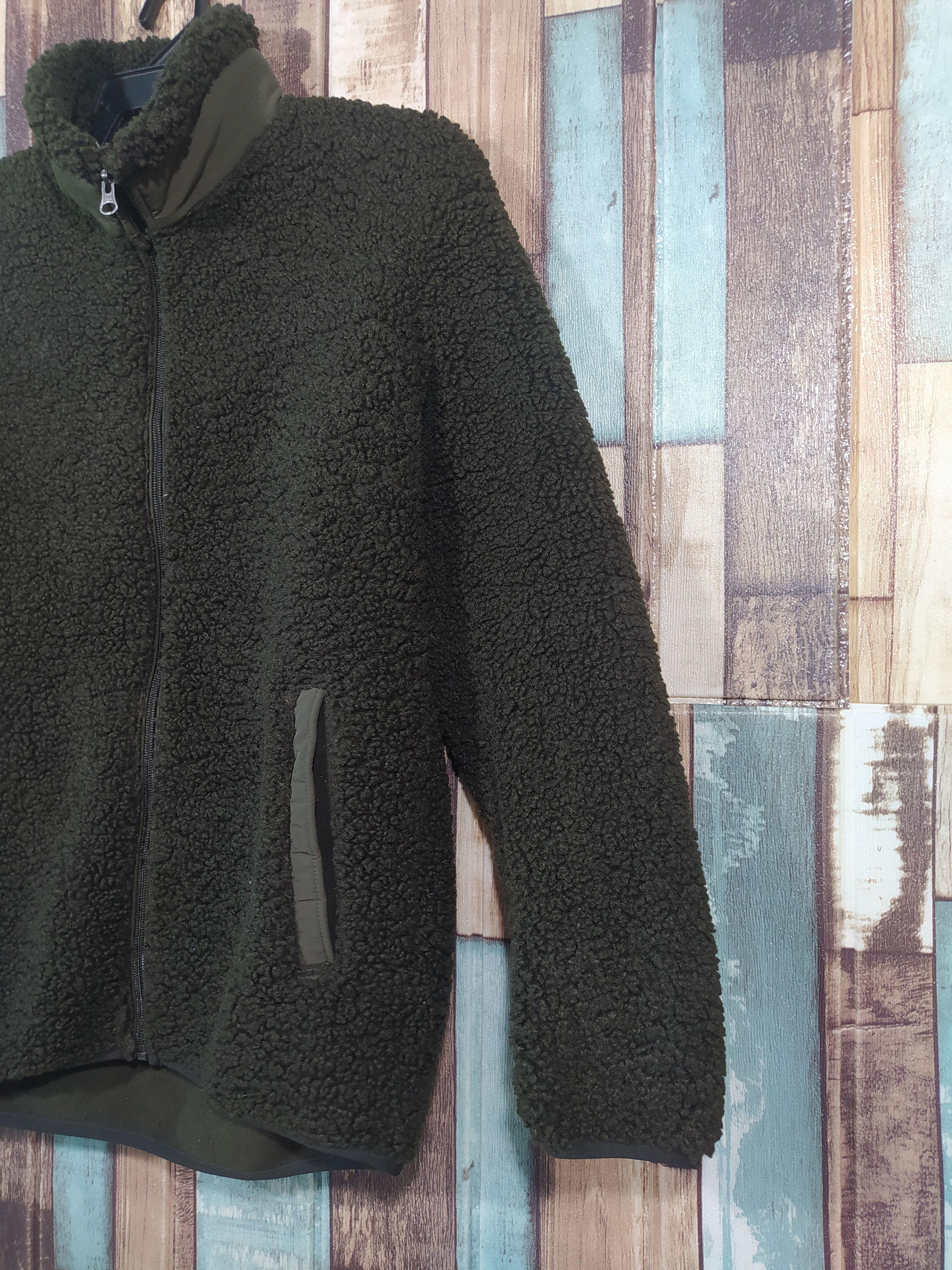 Uniqlo × Vintage Uniglo Dark Green Bulky Fleece Size US M / EU 48-50 / 2 - 3 Thumbnail