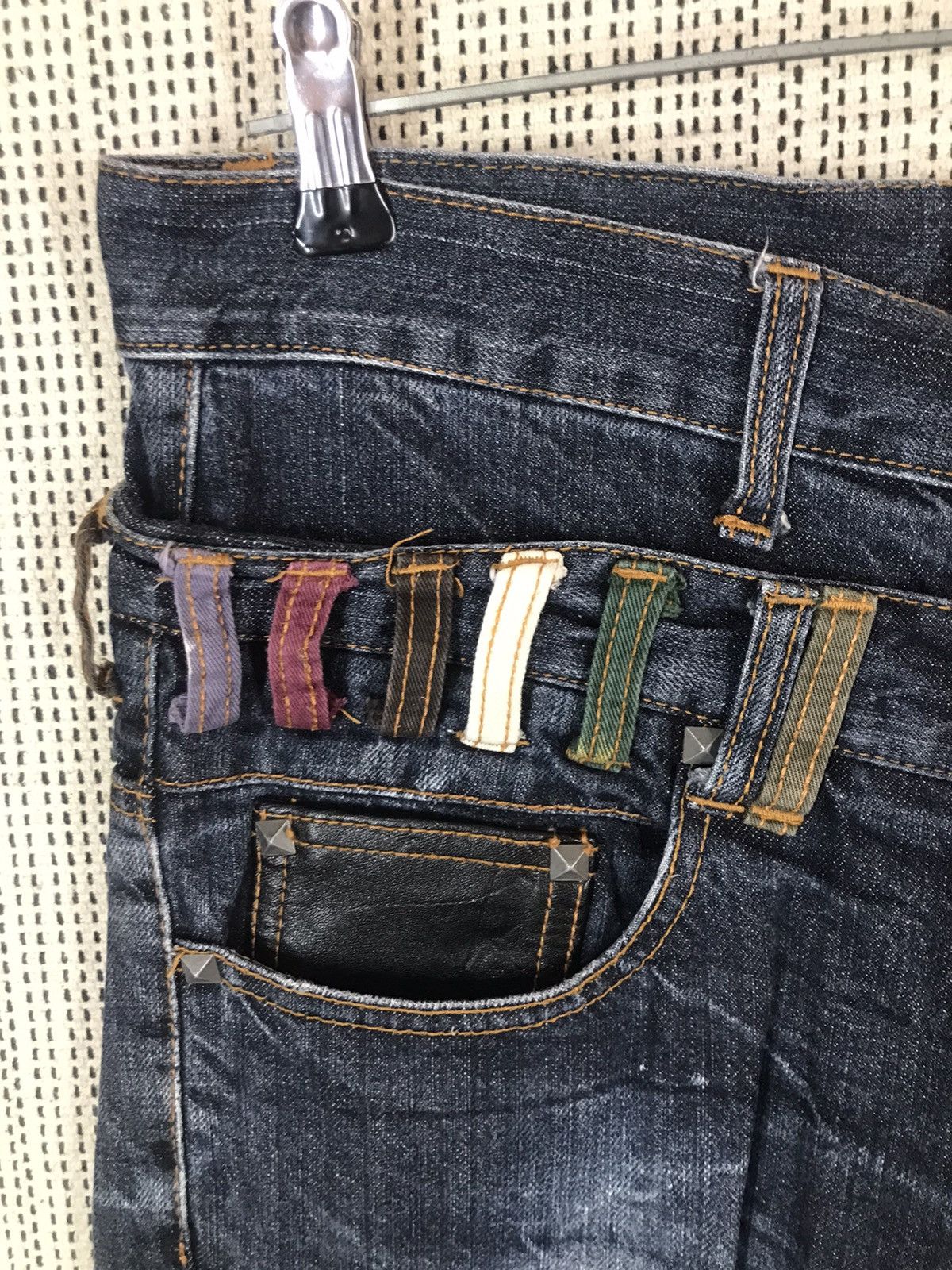 If Six Was Nine × Japanese Brand ‼️NYLAUS JEANS FLARED DOUBLE WAIST VERY RARE‼️ Size US 33 - 5 Thumbnail