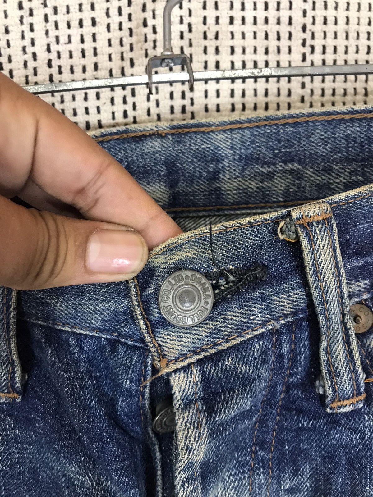 Full Count & Co. ‼️FULL COUNT SELVEDGE DENIM DISTRESSED‼️ Size US 30 / EU 46 - 6 Thumbnail