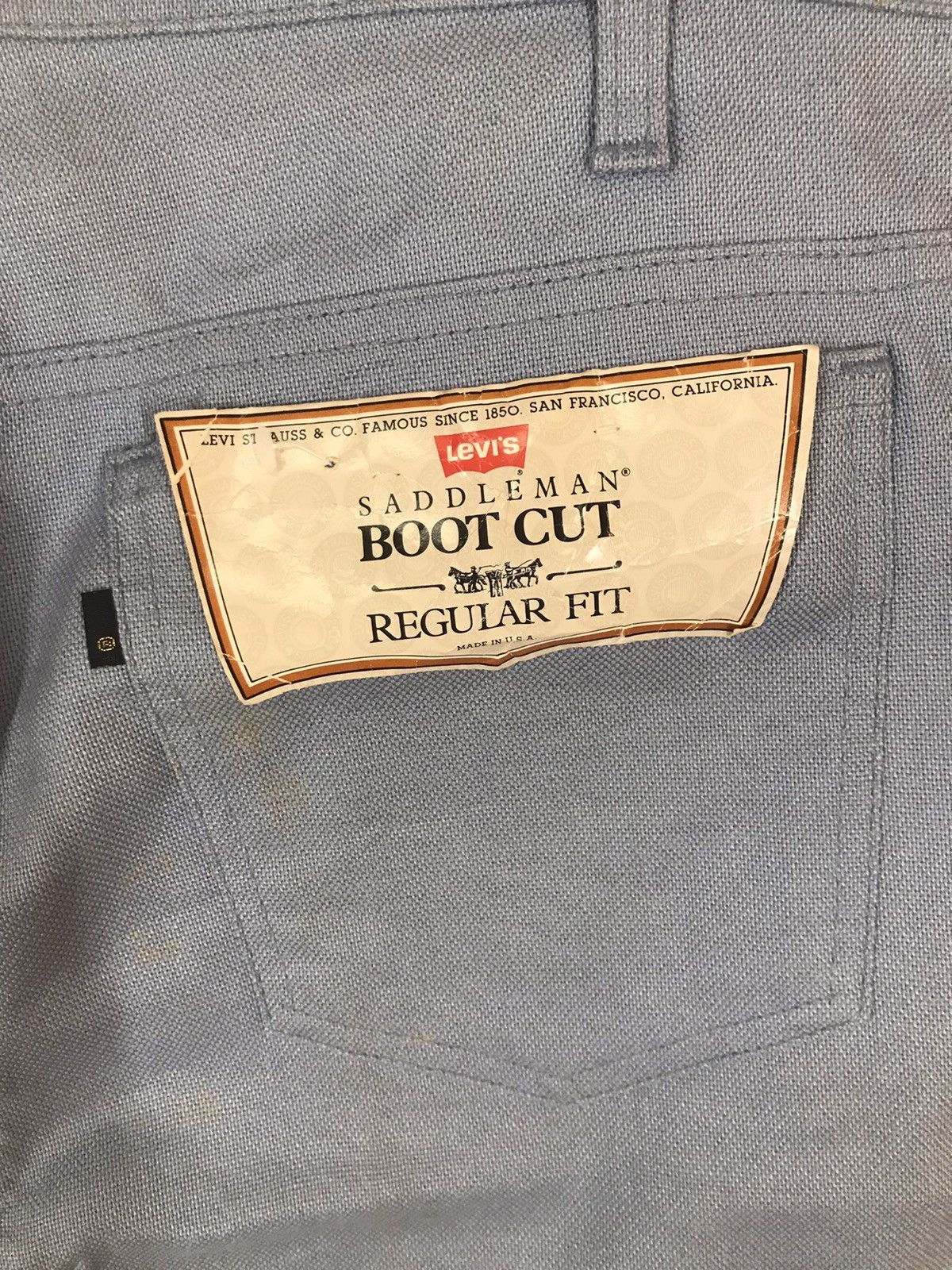 Levi's × Vintage ‼️NOS WITH RECEIPT PURCHASE 1988 TRUE VTG LEVI'S STA-PREST‼️ Size US 36 / EU 52 - 5 Thumbnail
