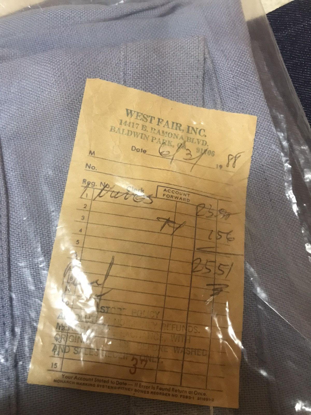 Levi's × Vintage ‼️NOS WITH RECEIPT PURCHASE 1988 TRUE VTG LEVI'S STA-PREST‼️ Size US 36 / EU 52 - 9 Thumbnail